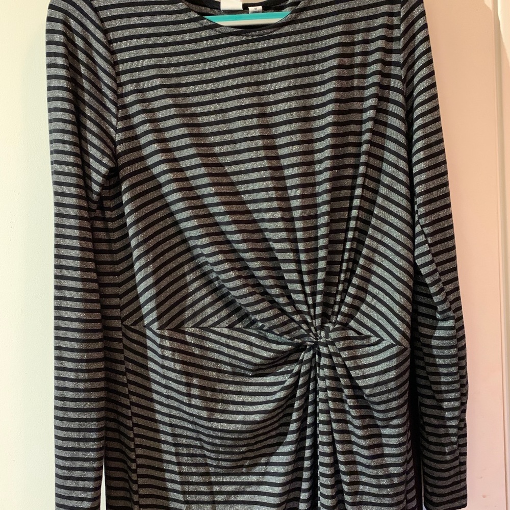 Gap metallic waist detail dress M